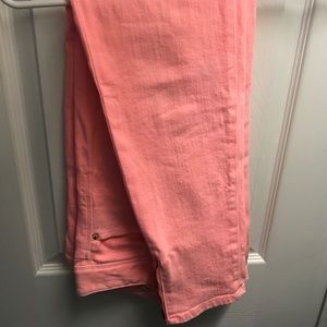 Lilly Pulitzer neon coral jeans. Size 4.
